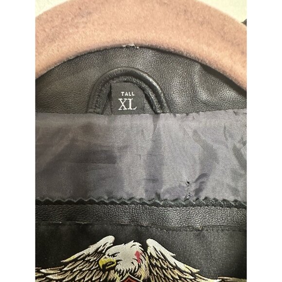 Men's Harley Davidson Leather Jacket 2XL Tall Biker Motorcycle Riding - Picture 5 of 14